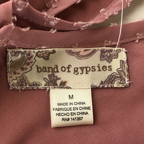 Band of Gypsies Blouse Women Blush Medium NWT - Picture 7 of 12